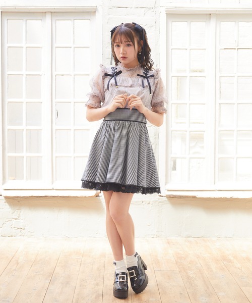 「ROJITA」 フレアスカート FREE ブラック レディース_画像8