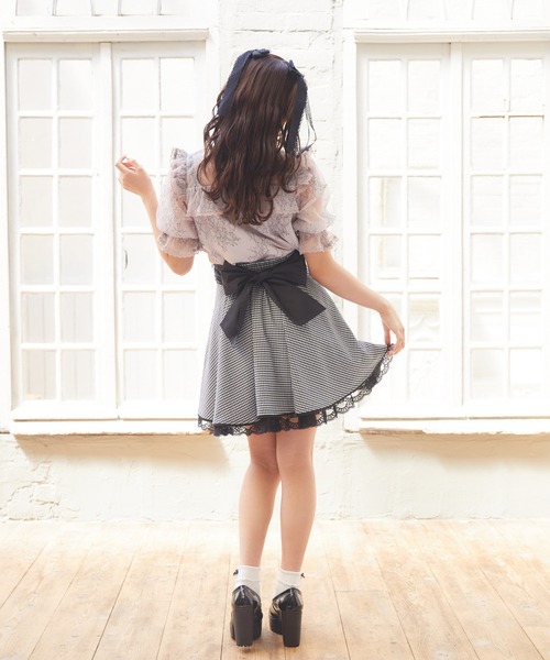 「ROJITA」 フレアスカート FREE ブラック レディース_画像9