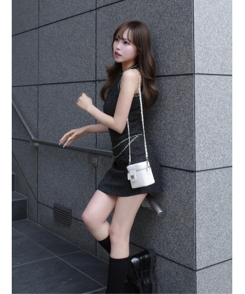 darich ミニワンピース 完売品 フロントオープンニットミニワンピース – Darich