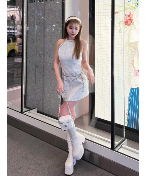 darich ミニワンピース 完売品 フロントオープンニットミニワンピース – Darich