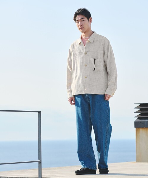 シアー ラミー シャツ ジャケット　green label relaxing green label relaxing（グリーンレーベルリラクシング）の「シアー