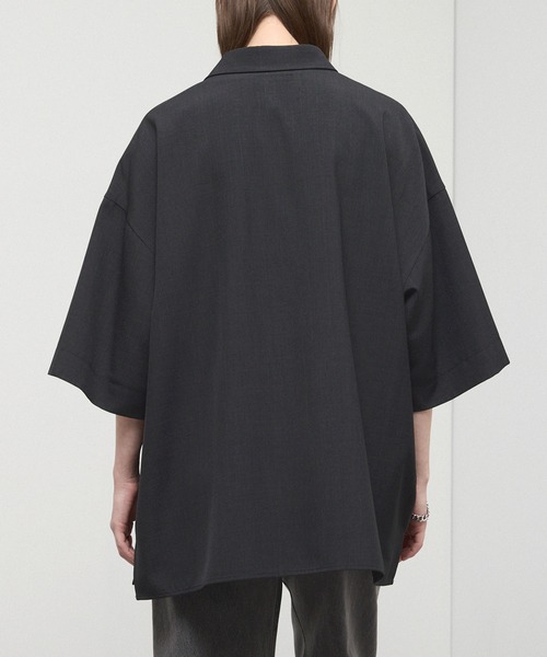 シャツ 半袖 「Alfred Alex」Dry-Touch Oversized Shirt / ドライポリ