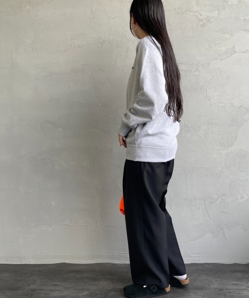 「LACOSTE」 スウェットカットソー 3 ブラック レディース_画像4