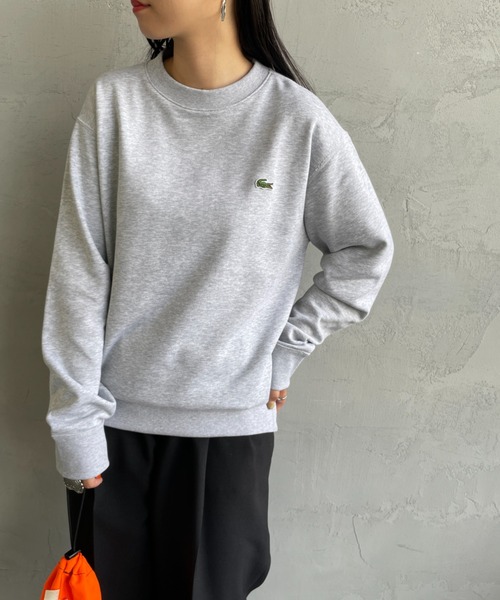 「LACOSTE」 スウェットカットソー 3 ブラック レディース_画像6
