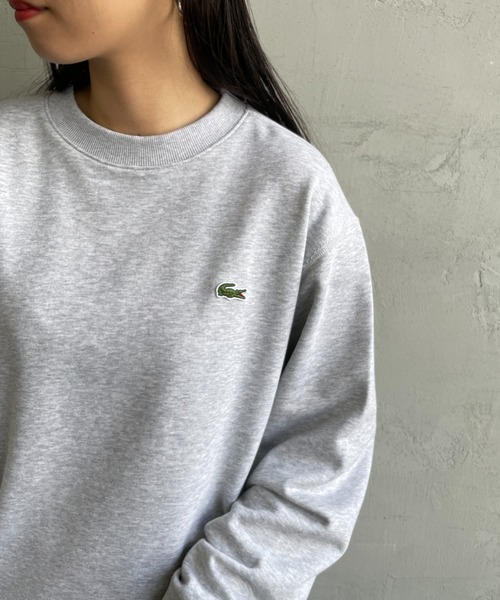 「LACOSTE」 スウェットカットソー 3 ブラック レディース_画像9