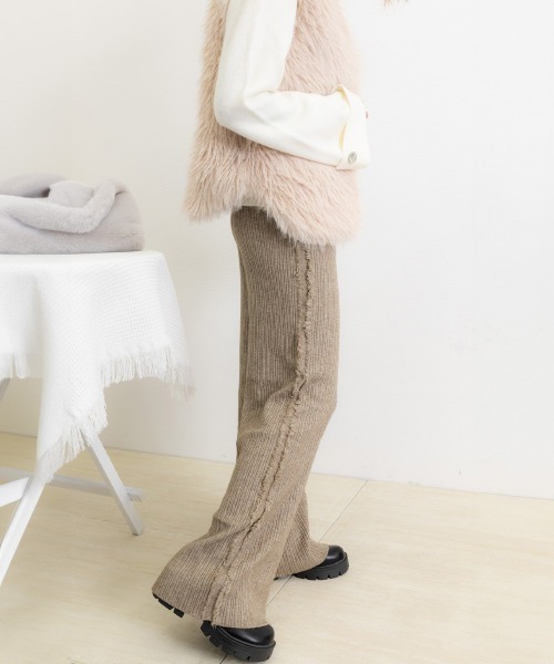 「Miniministore」 スラックス FREE アイボリー レディース_画像2