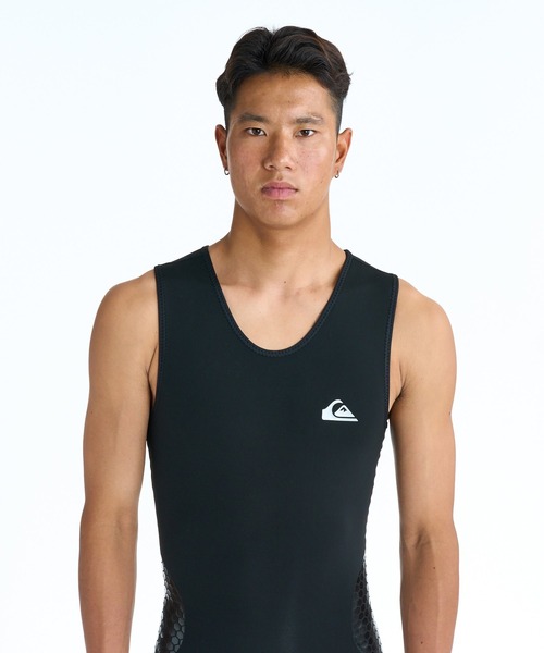 ショートジョン MLサイズ ブラック Quiksilver（クイックシルバー） 水着 メンズ HIGHLINE 0.5 INNER