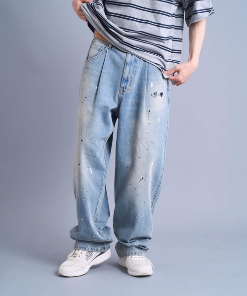 kaoyorinakami ジーンズ cookie paint denimpants / クッキーペイント