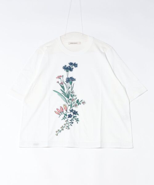 SUPER HAKKA（スーパーハッカ） tシャツ 半袖 フローリーハグ刺繍T