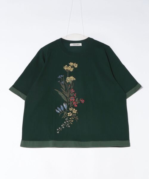 SUPER HAKKA（スーパーハッカ） tシャツ 半袖 フローリーハグ刺繍T