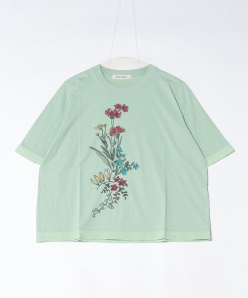 SUPER HAKKA（スーパーハッカ） tシャツ 半袖 フローリーハグ刺繍T
