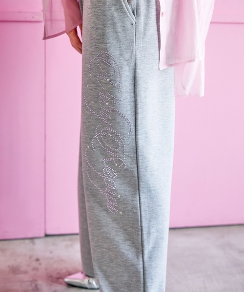 ワイドパンツ パンツ アソートビジュースウェットパンツ キッズ 子供服 女の子の画像