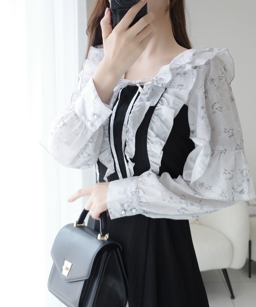 「mily bilet」 ドッキングワンピース X-LARGE ブラック レディース_画像5