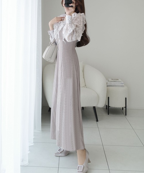 「mily bilet」 ドッキングワンピース X-LARGE ブラック レディース_画像9