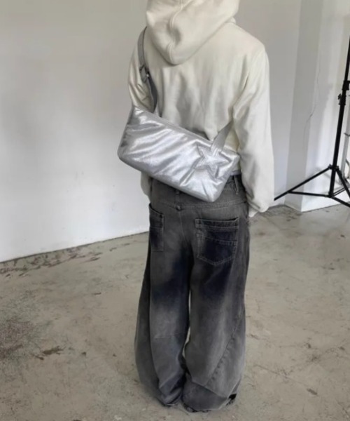 「ALL RUNS」 デニムパンツ X-LARGE グレー メンズ_画像4