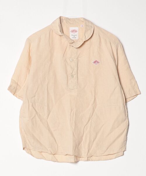 Danton（ダントン） 半袖シャツ 34 ベージュ レディース : ZOZOTOWN