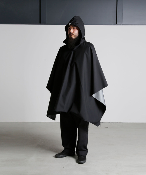 ONYONE ポンチョ 防水 ダークグレー yoshiokubo GROUNDFLOOR ポンチョ yoshiokubo ヨシオクボ / PONCHO