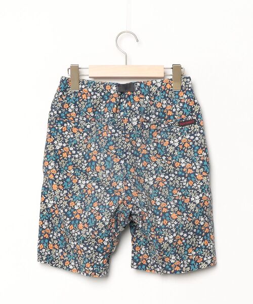 ショートパンツ Sサイズ　花柄 Gramicci（グラミチ） 花柄ショートパンツ S ネイビー メンズ