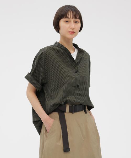 MHL.（エムエイチエル） ブラウス シャツ YARN DYED COTTON VOILE