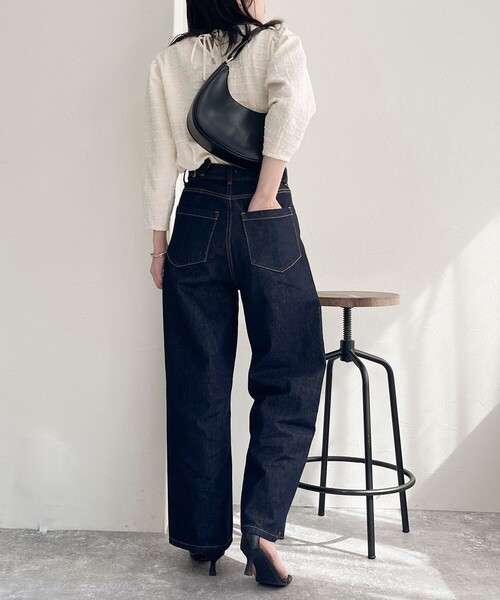 「fredy emue」 デニムパンツ 38 ブルー レディース_画像6