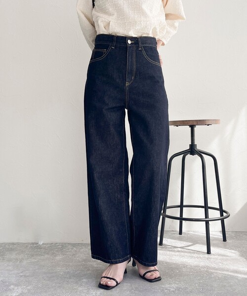 「fredy emue」 デニムパンツ 38 ブルー レディース_画像7