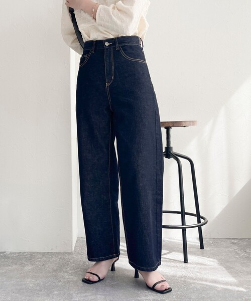 「fredy emue」 デニムパンツ 38 ブルー レディース_画像8
