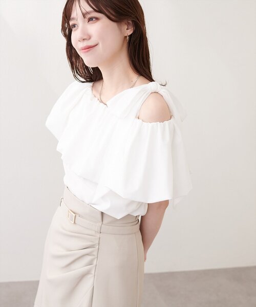 natural couture ブラウス シャツ 「mizukoto」マルチWAYオフショル