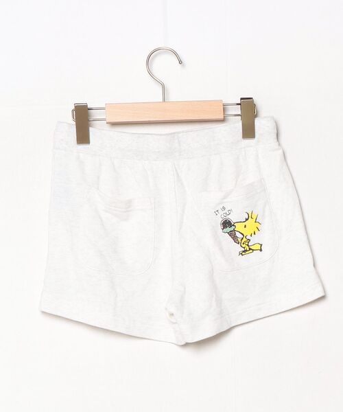 「PEANUTS」 ショートパンツ「aimerfeelコラボ」 M ホワイト レディース_画像2