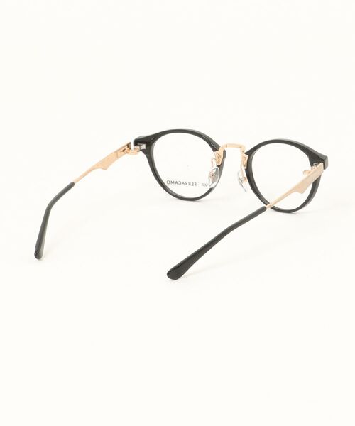 伊達メガネ メガネ 眼鏡 「FERRAGAMO/フェラガモ」 999.9 フォーナインズ コラボ ラウンド メガネ SF9019 001の画像