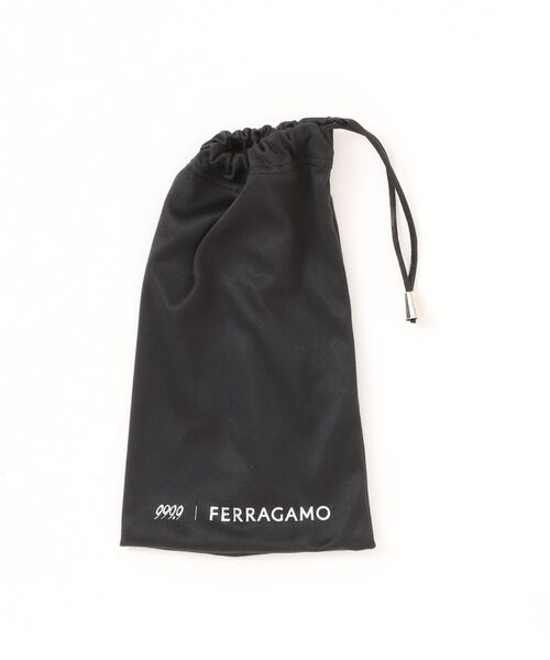 伊達メガネ メガネ 眼鏡 「FERRAGAMO/フェラガモ」 999.9 フォーナインズ コラボ ラウンド メガネ SF9019 001の画像