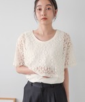 tシャツ 「daily CLIP」レースレイヤ...の詳細画像2