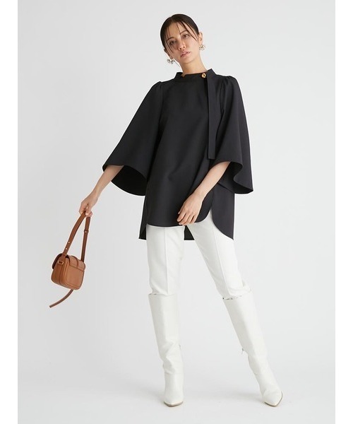 「CELFORD」 7分袖ブラウス ONE SIZE ブラック レディース_画像5