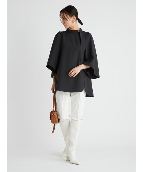 「CELFORD」 7分袖ブラウス ONE SIZE ブラック レディース_画像6