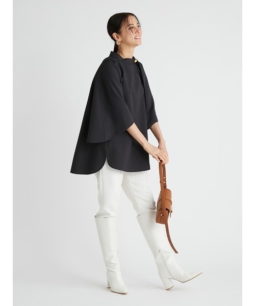 「CELFORD」 7分袖ブラウス ONE SIZE ブラック レディース_画像7
