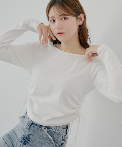 「Chico」 長袖カットソー FREE ピンク レディース_画像6