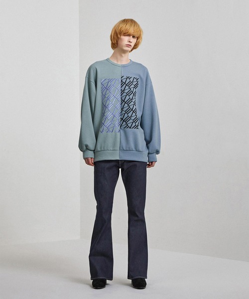 「SHAREEF」 長袖Tシャツ 2 ミント メンズ_画像5