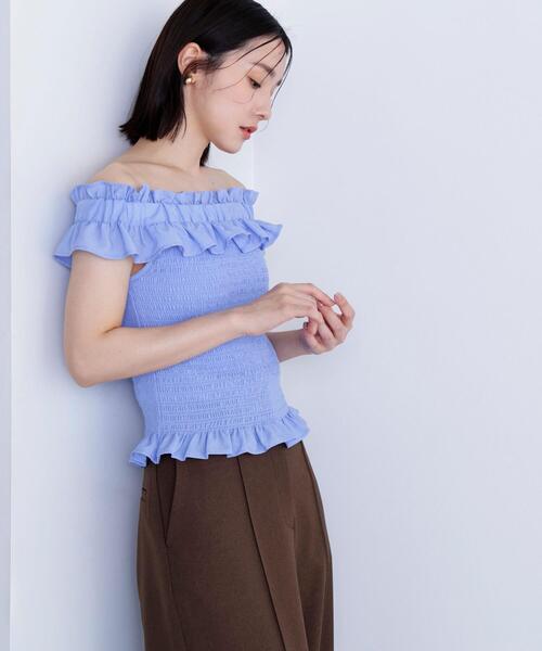「NATURAL BEAUTY BASIC」 ベアトップ SMALL ホワイト レディース_画像3
