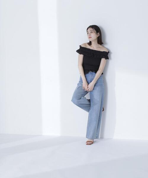 「NATURAL BEAUTY BASIC」 ベアトップ SMALL ホワイト レディース_画像9