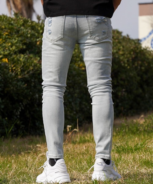 「adamsJUGGLER」 デニムパンツ L ライトインディゴブルー メンズ_画像4