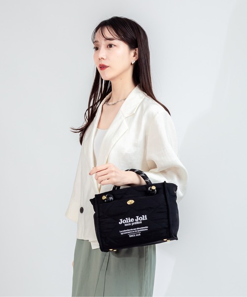 キルティング仕上げのサマーバッグ☆ ジョリーフルール Jolie Joli（ジョリージョリ） キルティング トートバッグ 小さめ
