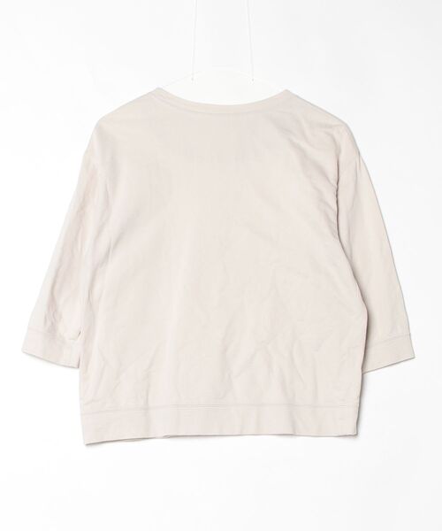 「human woman」 7分袖カットソー MEDIUM グレー レディース_画像2