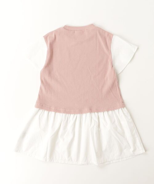 「X-girl Stages」 「KIDS」ドッキングワンピース 120cm ピンク キッズ_画像2