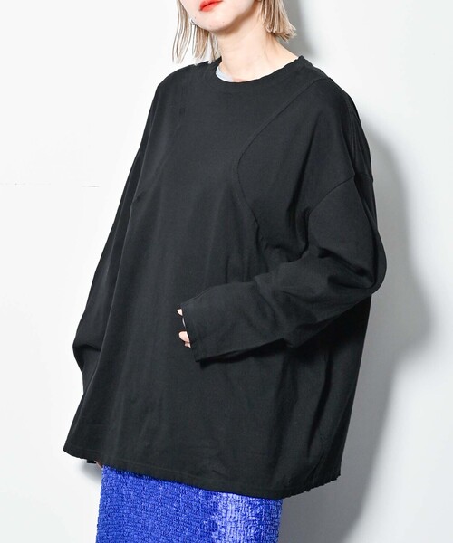 「CITYSHOP」 長袖カットソー FREE ブラック レディース_画像5