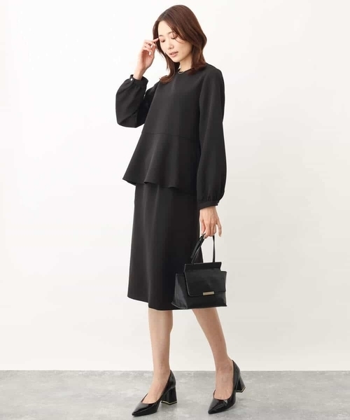 「OFUON le MK」 長袖ブラウス 40 ベージュ レディース_画像3