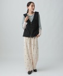 ベスト ジレ ラメファーZIPニットベスト 1...の詳細画像4