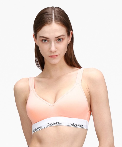 ブラジャー Icon Cotton Modal   - スクープ バック ライトリー ラインド ブラレットの画像