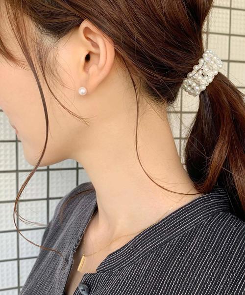 TAKE-UP ピアス パールワンポイントピアス「 6mm」 ( YG