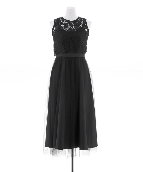 TED BAKER レース 2トーン タイト ドレス Vネック ノースリーブ
