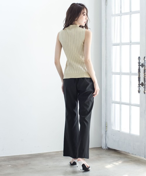 Julia Boutique ニット セーター サイドボタンノースリーブ