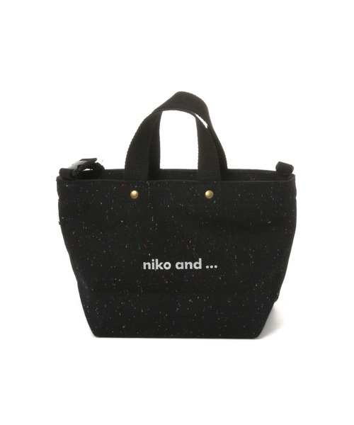 niko and… トートバッグ バッグ オリジナルニコロゴネップ柄ショルダー